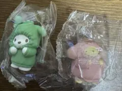 サンリオ むぎゅぎゅ！パーカーフィギュア ポチャッコ ポムポムプリン