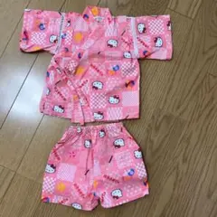 キティちゃん 甚平 女の子 80