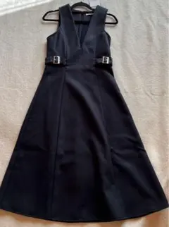 タグ付き　ハルヒロイン　 Vネック　サイドベルト　ワンピース　ジャンパスカート