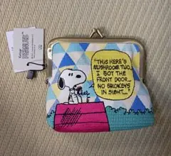 ✨スヌーピー　がま口　ポーチ　マチ付き