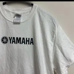 古着　ギルダン　YAMAHA ヤマハ　Tシャツ 白　S ロゴ　プリント　企業Tのサムネイル