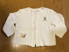 ファミリア 90cm 男女兼用　白　カーディガン