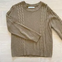 【値下げ】フラッシュリポート FLASH REPORT ニット ブラウン M