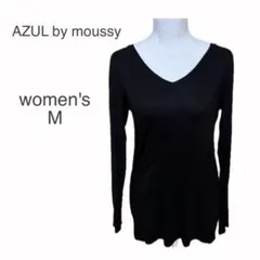 AZUL by moussy 長袖 Tシャツ インナーTシャツ M Vネック