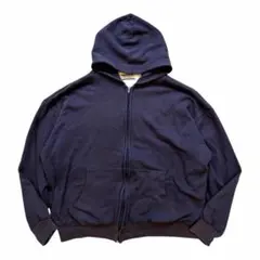 90s〜 FRESNO ダークネイビー 2フェイス ジップアップパーカー