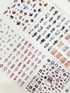 ネイルシール 可愛い 韓国風 個性デザイン 7セット