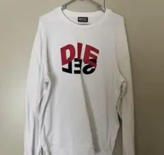 DIESEL ホワイト ロゴトレーナー