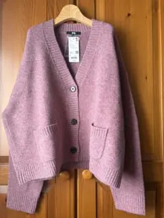 ユニクロ UNIQLO スフレヤーンショートカーディガン　Ｌ