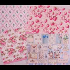 あんみつ様　デザインペーパー、コラージュシート