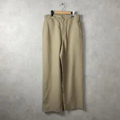 50s 60s スラックス ワイドパンツ ミリタリー ベージュ vintage
