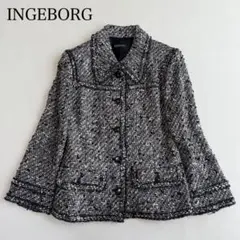 ⭐︎新品・未使用⭐︎ INGEBORG インゲボルグ　コーデュロイ　フリルジャケット フリルアクセントノーカラージャケット｜ピンクハウス