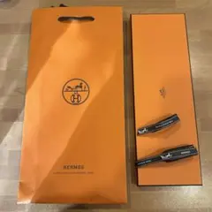 HERMES オレンジ ショッピングバッグ 他