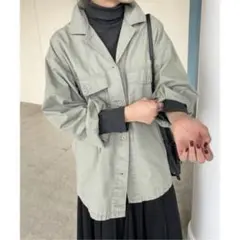 スピックアンドスパン　リップストップアーミーシャツ