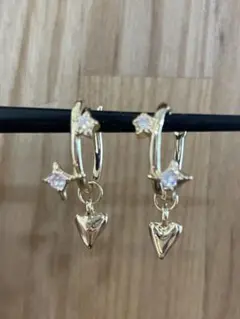 Francfranc フープ ピアス ハートチャーム