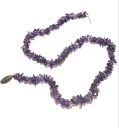 天然アメジスト ネックレス SILVER刻印 紫水晶 上品 シンプル レディース