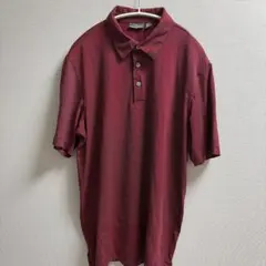 アシュワース ボーダー 半袖ポロシャツ L 赤黒 ポリエステル ゴルフ 練習着のサムネイル