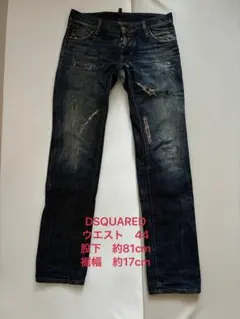 1617✨新品タグ付✨ ディースクエアード2 ダメージ ブラックデニム 46 