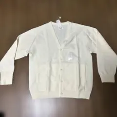 GU オフホワイト Vネックカーディガン XL
