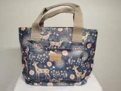 【新品】Color Garden　花とシカ柄　トートバッグ