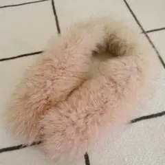 フォックスファー　レディース　ピンク　ベージュ