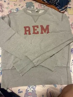 REM プリント スウェット グレー