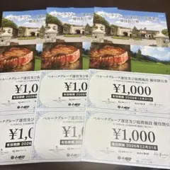 ベルーナ 優待割引券 4000円分（1000円券×6枚）26年12月31日までのサムネイル