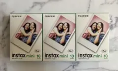②未開封　富士フイルム　INSTAX MINI チェキ　フィルム　10枚×3箱