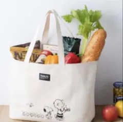 【未使用】cookpad plus スヌーピー 超BIGなキャンバストートバッグ