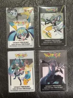 ポケモン 初音ミク ポケミク ららぽーと 特典 クリアカード 全4種