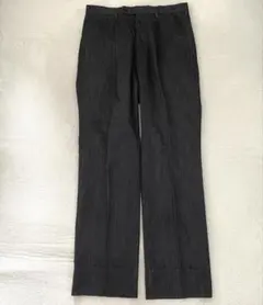 ベルモーレ スラックス チャコールグレー M相当 ビジネス オフィス シンプル