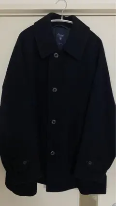 ORCIVAL ネイビー ウール ピーコート