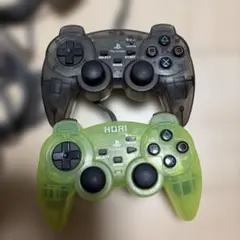 TT PS1/2アナログ振動パッド クリア　ブルー