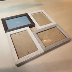 Francfranc ナチュラルフォトフレーム 4面ミックス