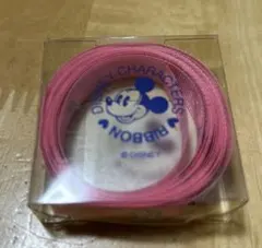 ディズニー　レトロ　リボン　ピンク