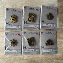 ジョジョの奇妙な冒険 一番くじ　H賞　メタルバッジ 6種セット