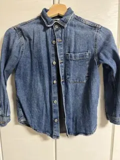 デニムボタンシャツ zara キッズ　size7 122