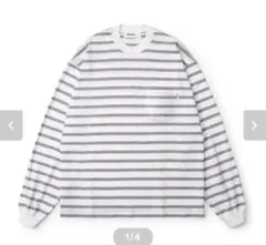 everyone border long sleeve tee shirt M