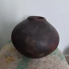 備前焼 見附文雄 壺 大壺 花生 花入 備前焼 見附文雄 壺 大壺 花生 花入