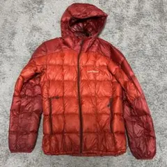 希少 美品 正規品 mont-bell ライトアルパインダウン パーカ RED 