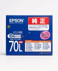 EPSON 純正インクカートリッジ IC6CL70L 6色パック - メルカリ