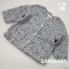 ZARABABY　小花柄キルティングジャケット　2-3y98
