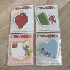 トムとジェリー 付箋 4種類セット