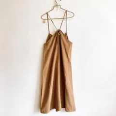 INGNI バックリボン キャミワンピース M フェイクスエード 重ね着 春秋