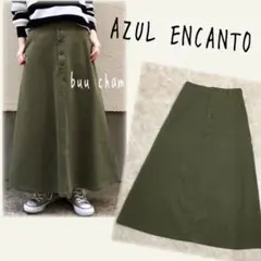 AZUL ENCANTO♡ロングスカート フロントボタン