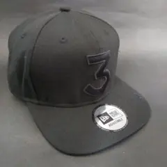 Chance The Rapper×NEWERA “3” オールブラックキャップ
