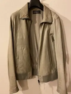 シャマ【shama】牛革レザーシングルブルゾン　40 s size