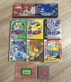 ポケットモンスター ゲームボーイカラー 赤緑金銀クリスタルルビーなど10個セット