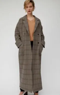 美品　MOUSSY マウジー　美シルエット ロングコート　大人カジュアル