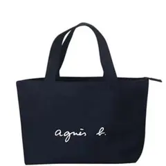 agnes b.　アニエスベー　ファスナー付きトートバッグ　ブラック　Sサイズのサムネイル