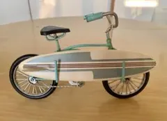ハワイアンノスタルジックデコ BIG ビーチクルーザーサーフ　ミニチュア自転車